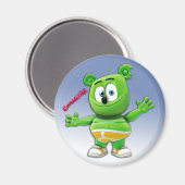 Gummibär Magnet en bleu (Recto/Verso)