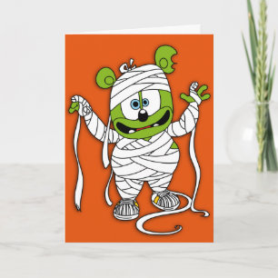 Gummibär Mummy Halloween Card Kaart
