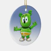 Gummibär Round kerstboomversiering Keramisch Ornament (Rechts)