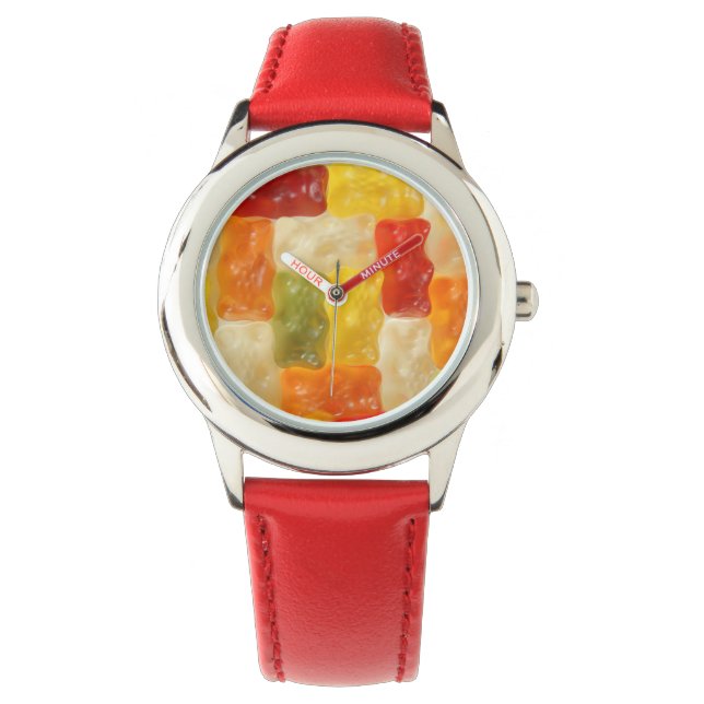 gummibeer patchwork horloge (Voorkant)