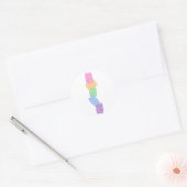 Gummibeertjes Ronde Sticker (Envelop)