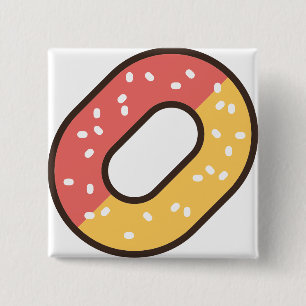 gummie vierkante button 5,1 cm