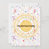 Gummies & Confetti Invitation d'anniversaire (Dos)