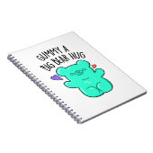 Gummy A Big Beer Hug Funny Snoep Gummy Beer Pun Notitieboek (Rechterzijde)