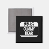 Gummy Bear Costume Funny Easy Last Minute Hallowee Magneet (Voorkant / Achterkant)