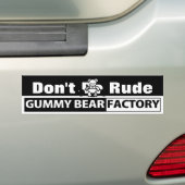 Gummy Bear Factory Bumpersticker (Op auto)