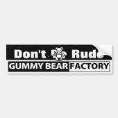 Gummy Bear Factory Bumpersticker (Voorkant)