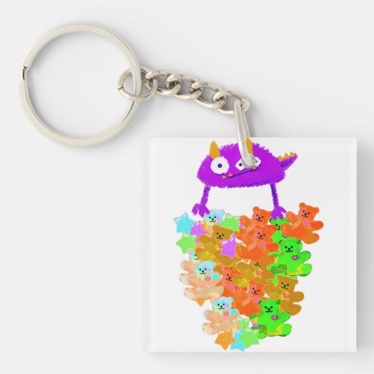 Gummy Bear Harvest Monster Sleutelhanger (voorkant)