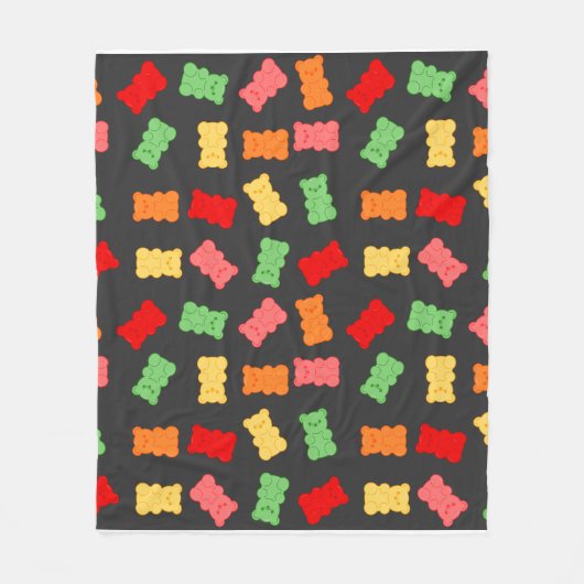 Gummy Bear Wrapping Paper Fleece Deken (Voorkant)