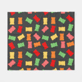 Gummy Bear Wrapping Paper Fleece Deken (Voorkant (Horizontaal))
