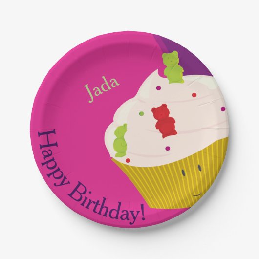 Gummy Beer Cupcake | Papieren Bord (Voorkant)