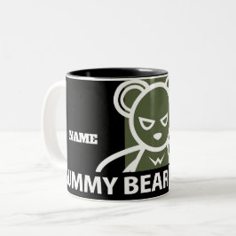 Gummy Beer Factory Gym/Fitness Tweekleurige Koffiemok
