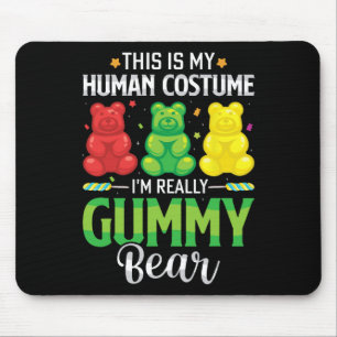 Gummy Beer My Human Costume Funny Snoep Halloween Muismat
