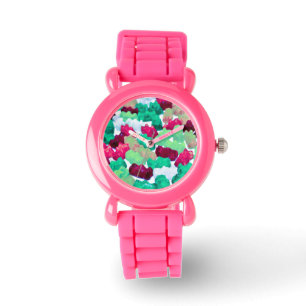 Gummy Beren Foto Afdrukken Snoep Sweets Food Mode Horloge