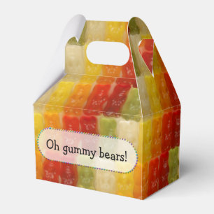 Gummy beren - gunst box bedankdoosjes