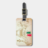 Gummy-Beren in Parijs Bagagelabel (Voorkant verticaal)