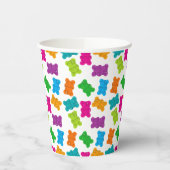 Gummy Beren Patroon Papieren Bekers (Links)