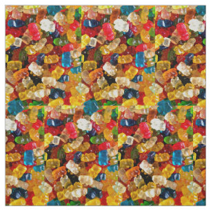 Gummy beren snoep regenboog stof