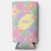 Gummy Candy Floral Personalized Slim Can Cooler (Voorkant)