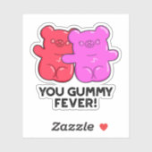 Gummy Fever Funny Snoep Pun Sticker (Vel)