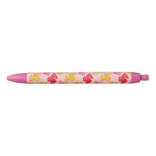 Gummy Koe Tropisch Fruit Roze Zwarte Inkt Pen