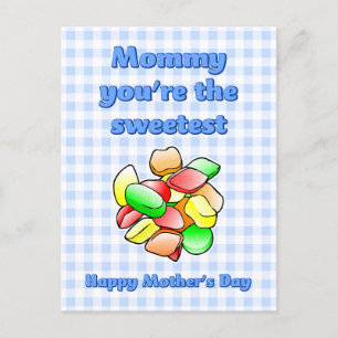Gums de vin doux Mothers Day Carte postale