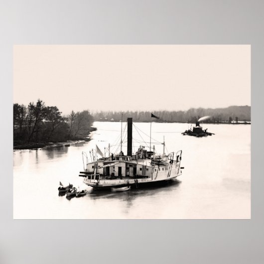 Gunboat and Monitor Poster (Voorkant)