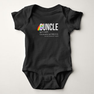 Guncle Definition - Fun Gifts for Gay Uncles Slim Romper