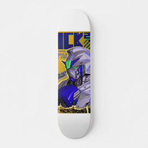 Gundam geïnspireerde skateboard deck