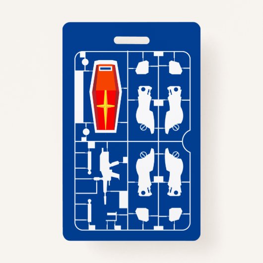 gundam rx 78 amuro ray gunpla bouwer runner hobby badge (Voorkant)