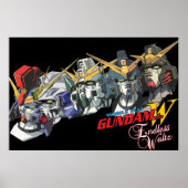 Gundam Wing Enless Waltz Alle vijf Poster (Voorkant)
