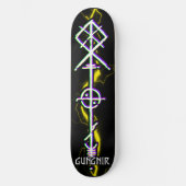 Gungnir Odin Spear White Skateboard (Voorkant)