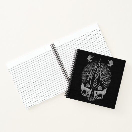 Gungnir - Spear of Odin and Tree of life - Notitieboek (Binnen)