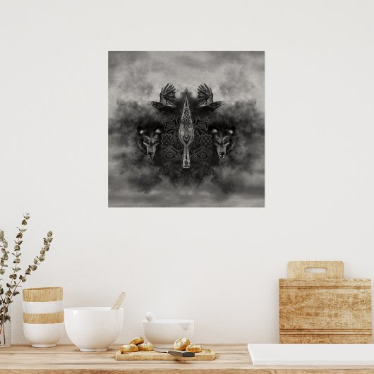 Gungnir - Spear of Odin Poster (Keuken)
