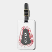 Gunks climate carabiner bagagelabel (Voorkant verticaal)