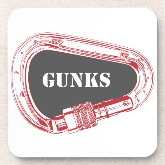 Gunks climate carabiner bier onderzetter (Voorkant)