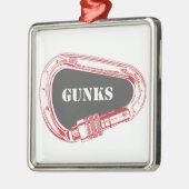 Gunks climate carabiner metalen ornament (Links)