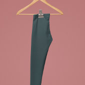 Gunmetal Solid Plain Color Leggings