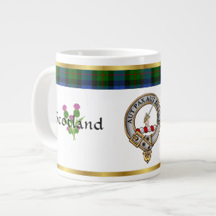 Gunn Clan Badge Tartan & Motto Extra Grote Beker