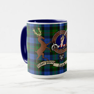 Gunn Clan Badge & Wrap rond Tartan Mok