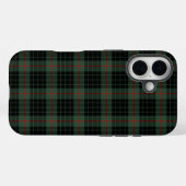 Gunn Clan Dark Green en Black Tartan Case-Mate iPhone Case (Achterkant (horizontaal))