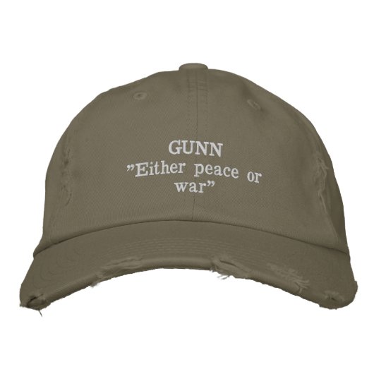 Gunn Clan Motto Casquette brodé (Devant)
