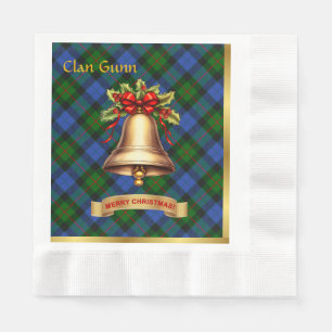 Gunn gepersonaliseerde Tartan kerst Servet