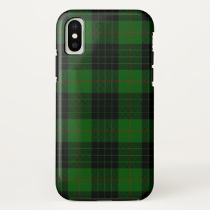 Gunn tartan green black plaid iPhone XS hoesje