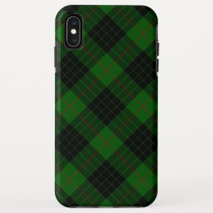 Gunn tartan groen zwart geruit iPhone XS max hoesje