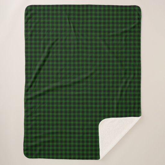 Gunn tartan vert noir plaid (Devant)