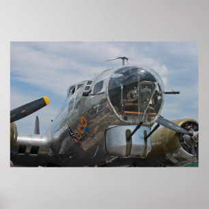 Gunner Shot B-17G SuperFort Poster