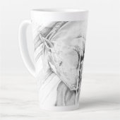 Gunner & Tommy LG(ballpoint) Latte Mug (Angle gauche)