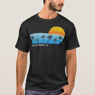 Gunnison Beach NJ Palm Trees Sunset Beach T-shirt