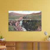 Gunnison, CO - Sapinero Bridge over het meer Canvas Afdruk (Insitu (Woonkamer))